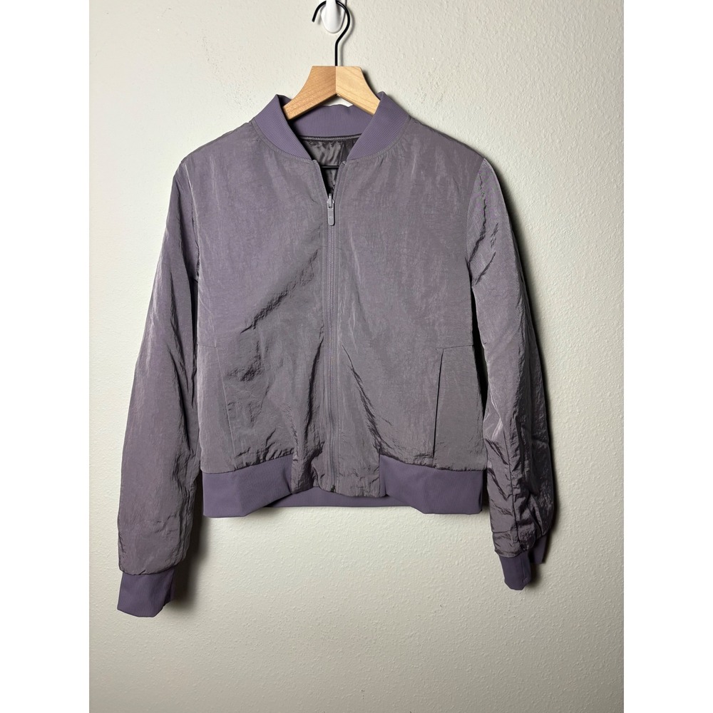 Lululemon Non-Stop Bomber Reversible Jacket Dusky Lavender Size 10 W4BUPS